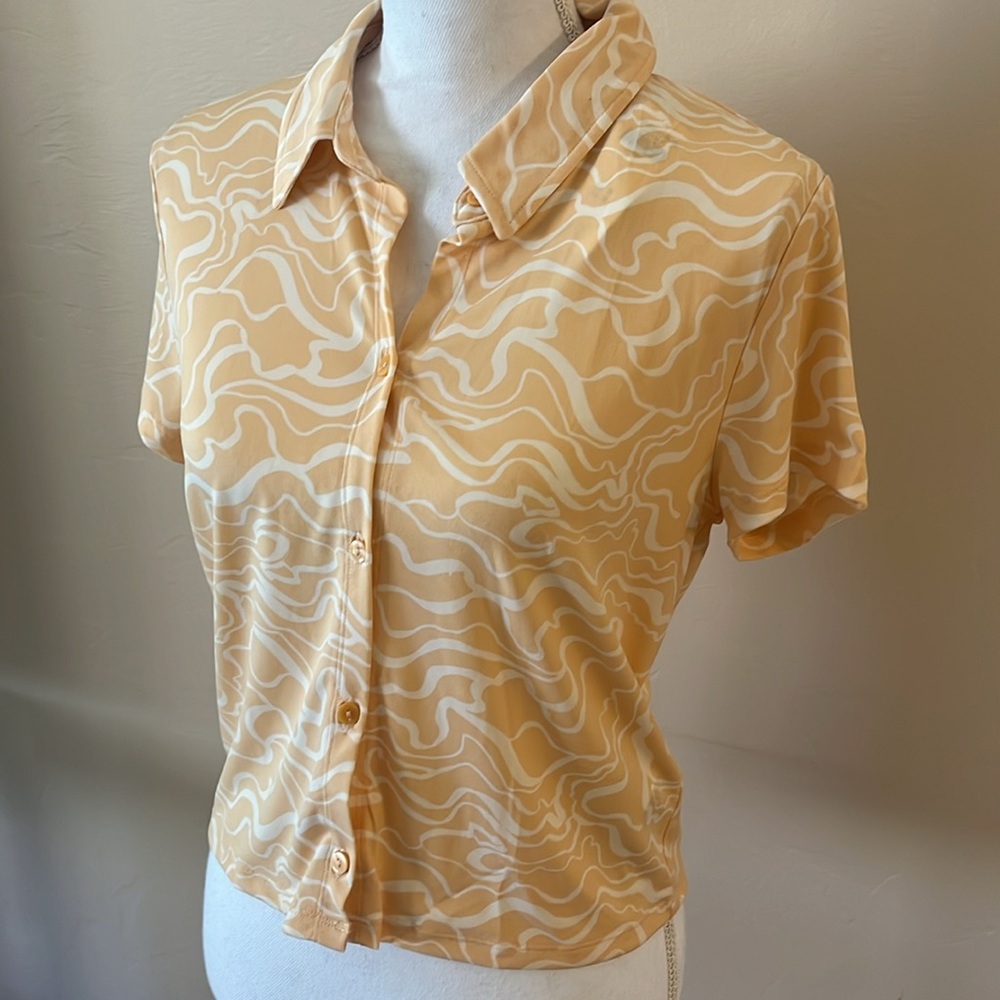 Abercrombie Short Sleeve Button Up Polo